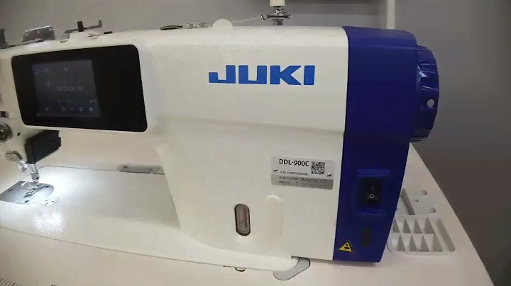 JUKI DDL-900C 1-игольная машина челночного стежка с системой электронного продвижения.