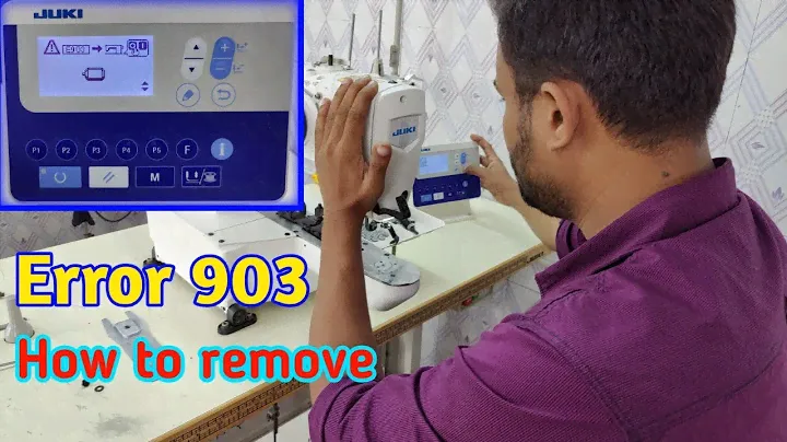 How to remove Error 903 | Juki Lk 1903s button and bartack sewing machine