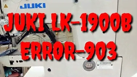 Juki LK-1900B Ошибка-903 Проблема и решение