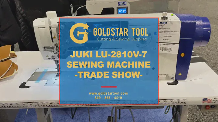 Trade Show- Juki LU-2810V-7 Sewing Machine- Goldstartool.com - 800-868-4419