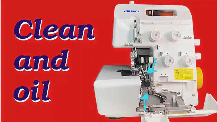 How to clean and oil an overlock (serger) machine | Juki 654de