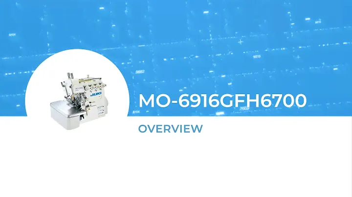 JUKI MO-6916GFH6700 Overview