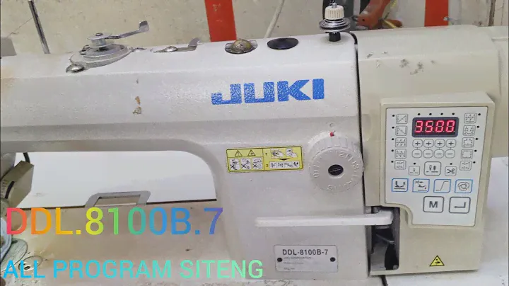 DDL.8100B.7 ALL PROGRAM SITENG. JUKI MODAIL