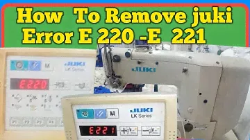 juki  To Remove Error E 220 -E 221 LK-1903A- SS Bar Tack Machine but track রউফ ইলেকট্রনিকস  সার্কিট