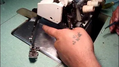 Juki MO-2500 Series 5,4 thread conversion/demonstration