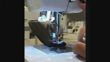 Juki HZL-60 syr enkelt 8 lager skinnimitation med standardinställningar. Vad är styrka för dig?