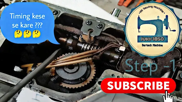 #Step-1 Machine Ki Timing Kese Set kare Taki Bartack Machine Juki 1850