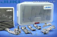 Набор лапок для оверлока Juki MO-644,654,735, PE 670,770,1500 6шт. *07106* 40064938 потайная + тесьма + шнур + сборки + кант + стразы (300г)
