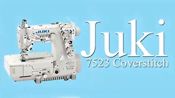 Juki Coverstitch MF 7523 Sewing Sample on 1 to 3 layers