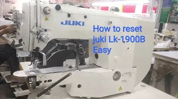 Как сбросить настройки закрепочной машины Juki Lk-1900B